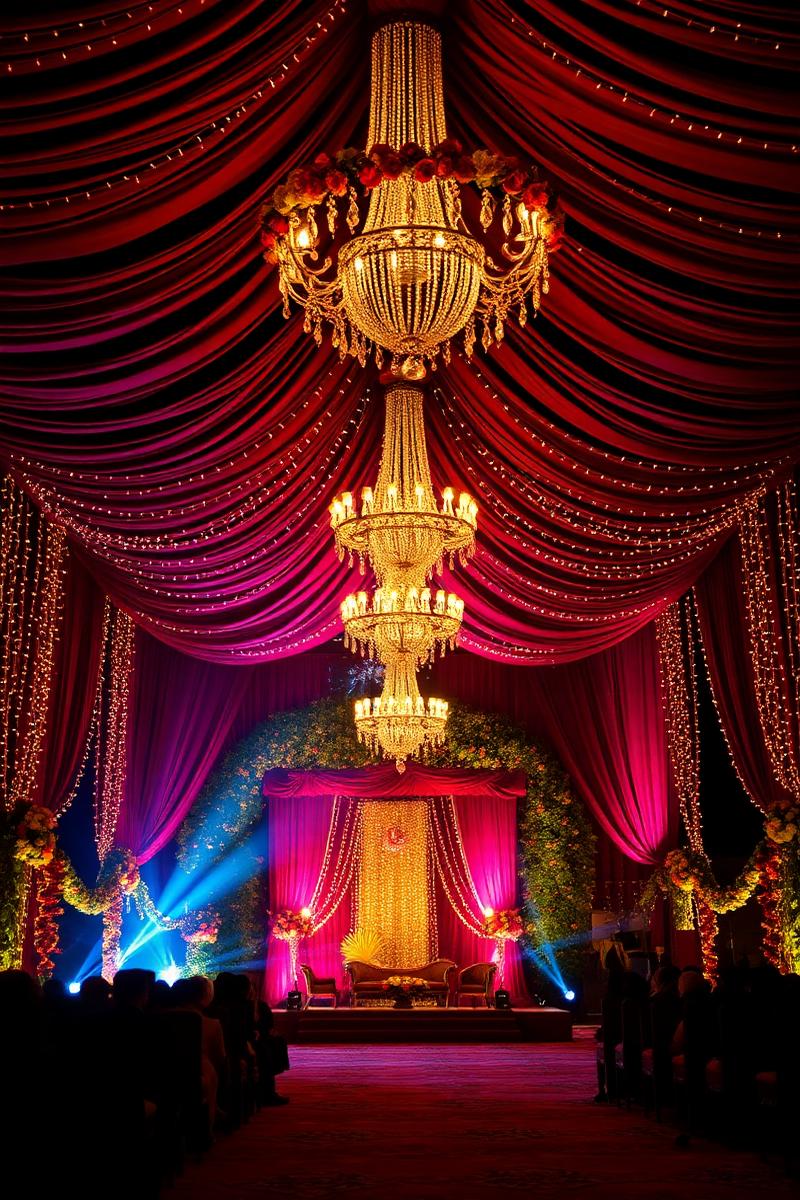 Grand sangeet decor
