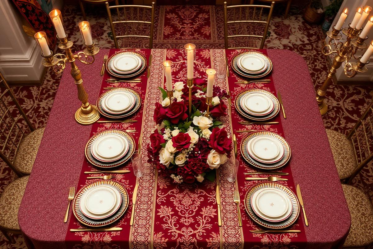 Wedding reception table